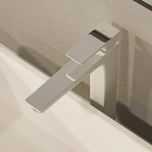 Смеситель для умывальника Omnires Parma chrome/white высокий PM7412CRB Белый - фото 2