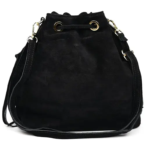 Женская замшевая сумка на плечо Firenze 25х26х13 см sum0028534 - фото 7