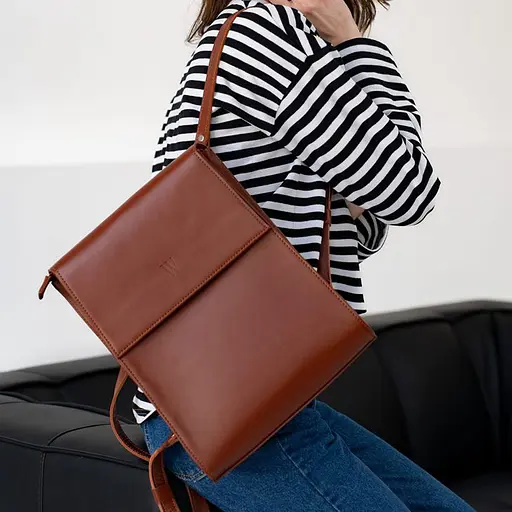 Женский рюкзак Tammy коньяк - фото 6