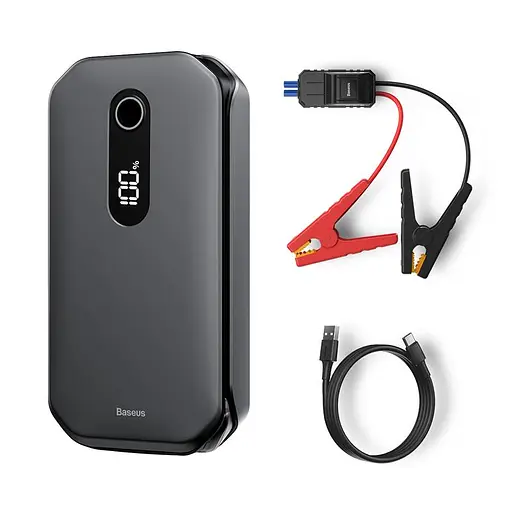 Пусковий пристрій (бустер) для автомобіля Baseus Super Energy Pro+ 12000mAh (C00245700111) Black - фото 3