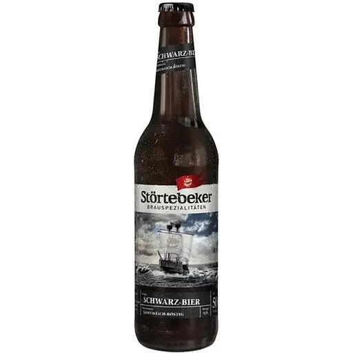 Пиво Stortebeker Schwarz-Bier темное отфильтрованное 5% 0.5 л 