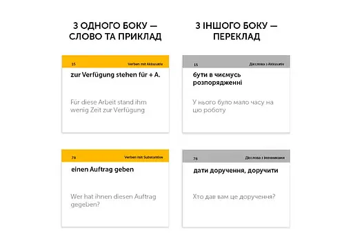 Настільна гра English Student Картки для вивчення німецьких фразових дієслів English Student (укр.) (591225961) - фото 2