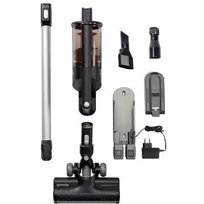 Вертикальний + ручний пилосос (2 в 1) Gorenje SVC252FMBK - фото 4