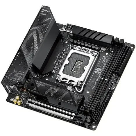 Материнська плата Asus Rog Strix B860-I Gaming WIFI s1851 B860 2xDDR5 M.2 DP HDMI USB Type-C Wi-Fi BT mITX - фото 5