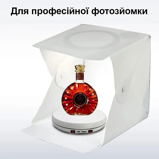 Автоматичний поворотний стіл з регулюванням швидкості обертання Heonyirry C250, діаметр 25 см, білий - фото 4