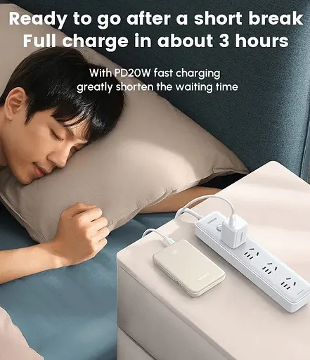 Повербанк Ugreen PB507, 22.5W бежевий 10000 mAh - фото 10