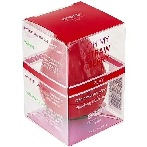 Збуджуючий крем для сосків Exsens Oh My Strawberry 8 мл з жожоба і маслом ши, їстівний - фото 4