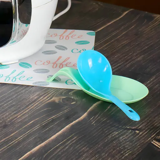 Ложка для мультиварки рису половник пластикова глибока 22х7 см, Kitchen Master Блакитний 84515 - фото 6