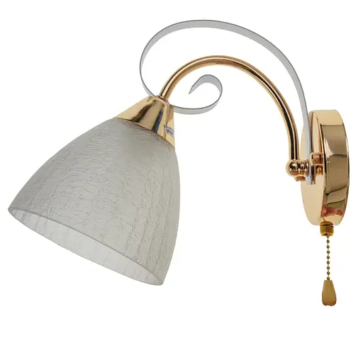 Бра Brille LK-639W/1 E27 WH/G спрямованого світла настінне накладне класичне - фото 3