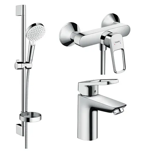 Набір змішувачів для душа Hansgrohe Logis Loop 1072019 Хром - фото 1