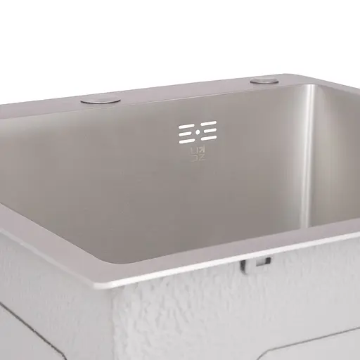 Кухонная мойка Lidz H5050G 3.0/0.8 мм Brush Grey (LDH5050GPVD3008), Серый - фото 4