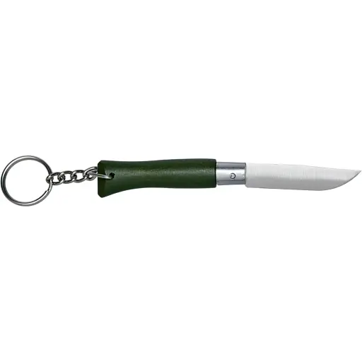 Нож Opinel Keychain №4 VRI Inox. Цвет – зеленый - фото 2
