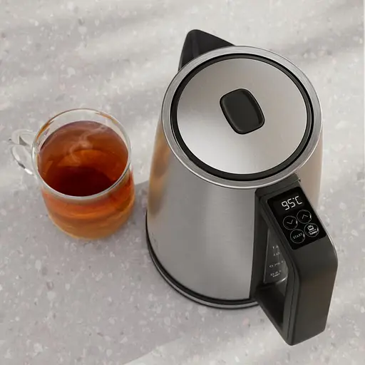 Electrolux Електрочайник, 1.7 л, Strix, дисплей, метал, підтримка темп, нерж - фото 5