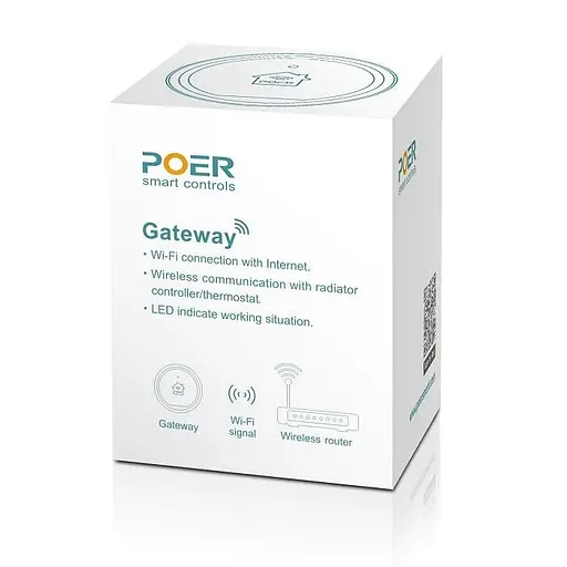 Wifi шлюз PTG10 для керування через інтернет термостатами Poer PTC10 / PTC16 / PTV30 (100407) - фото 2