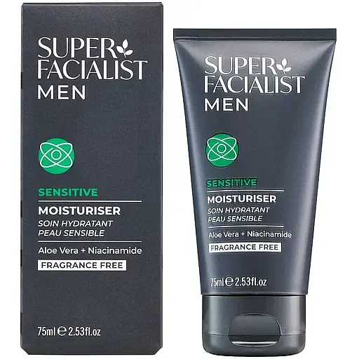 Крем для чувствительной кожи Super Facialist For Men Sensitive Moisturiser 75 мл - фото 1