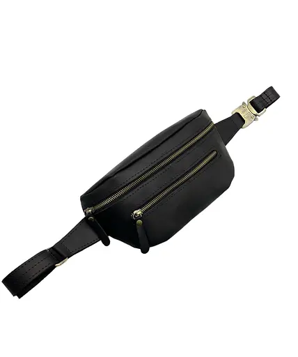 Кожаная мужская сумка-бананка Newery sum0026731 - фото 8