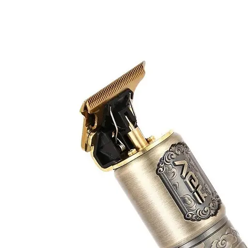 Машинка для стрижки волос V-073 аккумуляторный беспроводной триммер для бороды и усов 4 насадки 5 Вт Бронза - фото 5