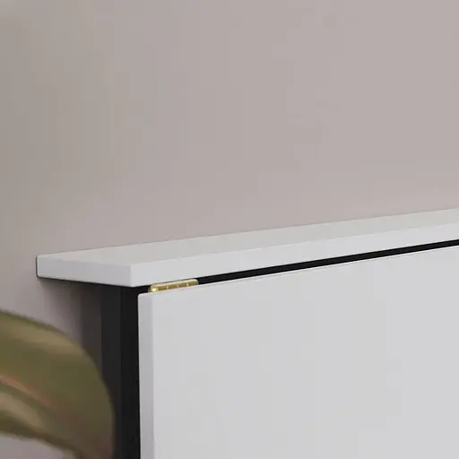 Стіл розкладний Моріс Ferrum-decor 750x1000x600 Чорний метал ДСП Біле 16 мм (FRD-104669) - фото 4