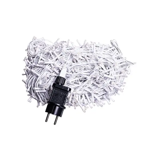 Новорічна гірлянда Різдвяна фея вулична GarlandoPro 100 м 1000 LED гірлянда на вулицю 8 режимів роботи білий провід Жовтий CF1000L100MWY - фото 4