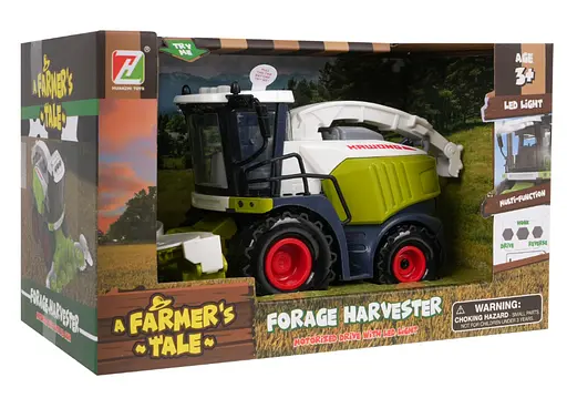 Интерактивный зерноуборочный детский комбайн: мотовило + питатель для зерна + звуки, свет + движущиеся части Ramiz - фото 6