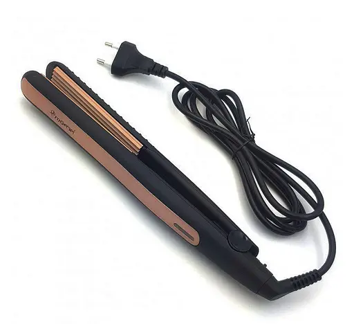 Профессиональная плойка-гофре для прикорневого объема волос Gemei 2955 мелкий гофре турмалин - фото 2