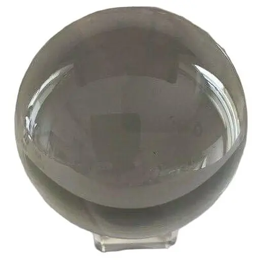 1 x Огромный 80-миллиметровый Стеклянный кристаллический кар/сфера с подставкой