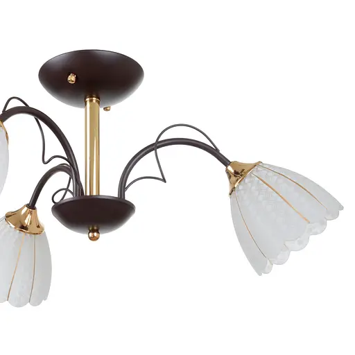 Люстра стельова Brille в спальню E27 60W BK (LK-679S/3) - фото 6