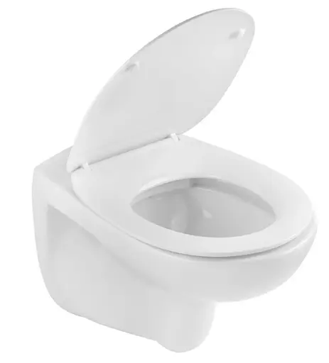 Унитаз подвесной безободковый Kroner KRP-A534UF Rimless 410х355х555 мм, сиденье Slim Duroplast/Soft-close/Quick relase (CV031644) - фото 3