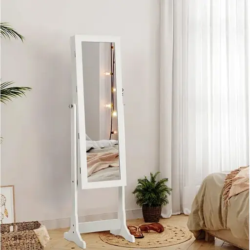 Підлогове дзеркало-шафа Leobert Insignia з підсвіткою білий - фото 9