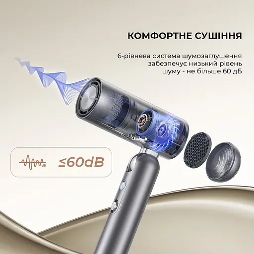 Фен Dreame Pocket AHD51 серый - фото 5