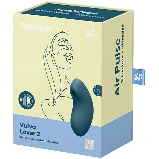 Вакуумний вібратор Satisfyer Vulva Lover 2 Blue - фото 4