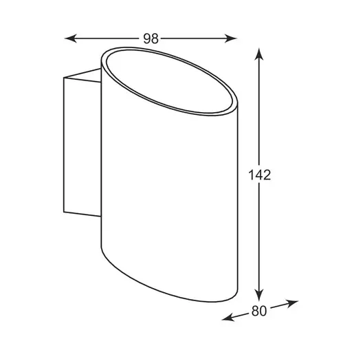 Настінний світильник Zuma Line 50603-BK/GD SLICE WL - фото 2