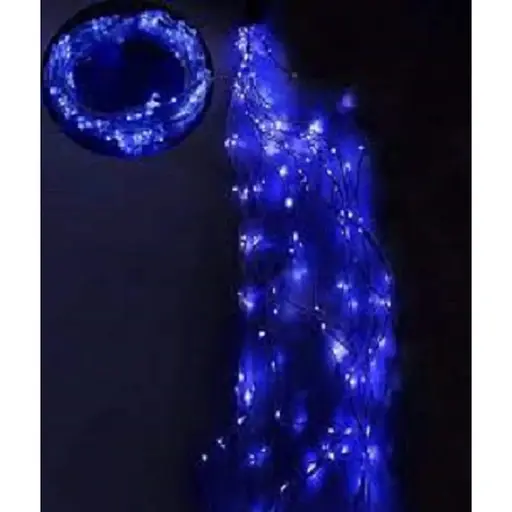 Гирлянда Пучок-Роса Brille 1920-02 светодиодная 200LED 10 линий по 2 м синяя - фото 2