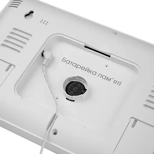 Годинник електронний настінний та настільний LOSSO GRAND WC-600 Будильник з пультом White (18967) - фото 7