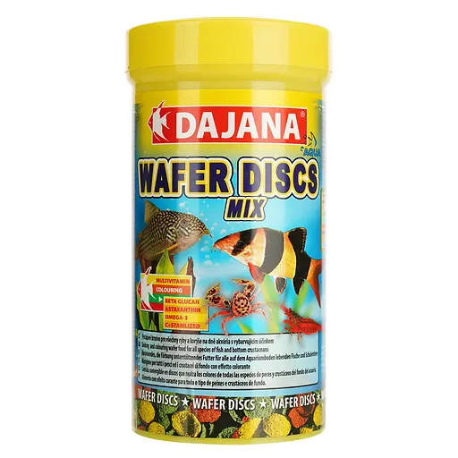 Корм Dajana Wafer Discs для всех видов цветных донных рыб в чипсах 100 г - фото 2