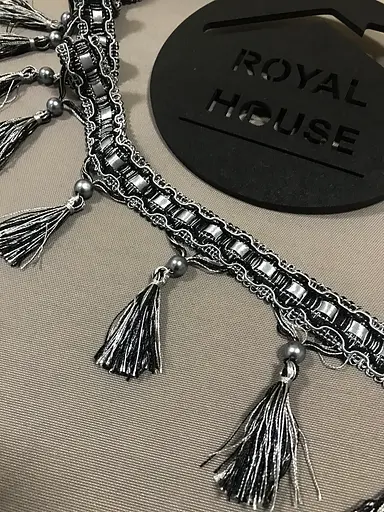 Бахрома черно-серая - фото 1