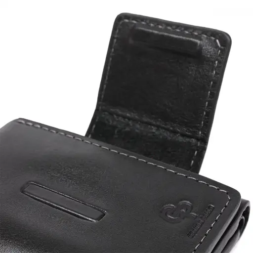 Женское кожаное портмоне Grande Pelle 10х8х2 см acs0024512 - фото 5