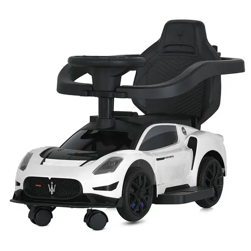 Детская каталка-толокар 2 в 1 M 5106-1 белый, с родителькой ручкой - фото 7