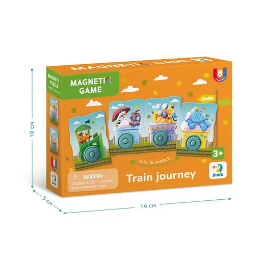 Детская магнитная игра "Путешествие на поезде" DoDo Toys 200254, 8 элементов - фото 3