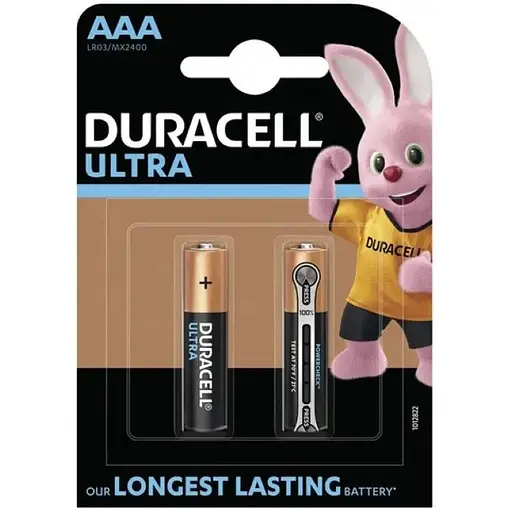 Батарейка Duracell LR03 KPD 02*10 Ultra упаковка из 2 штук - фото 1