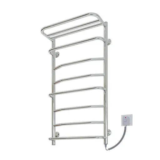 Електрична рушникосушарка Kosser Лотос 900x530/8 ЕR рег. ДЛ02ER, Хром, Праве - фото 1