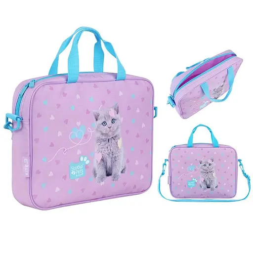 Школьная текстильная сумка Kite Studio Pets (SP26-589) - фото 1