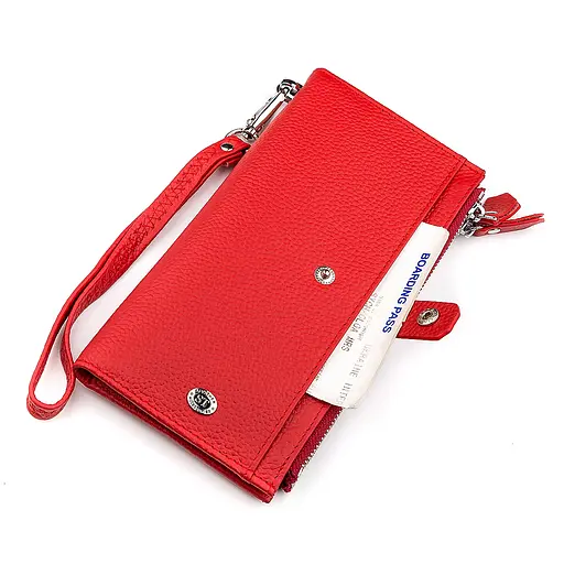 Жіночий шкіряний гаманець (ST420) ST Leather 10х19х2.5 см acs0015577 - фото 5