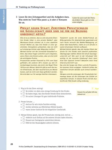 Fit furs Goethe-Zertifikat B1 Deutschprüfung für Erwachsene Lehrbuch mit zwei integrierten Audio-CDs - фото 5