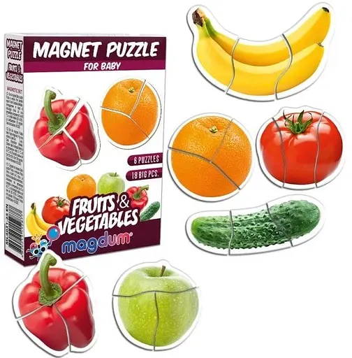 Набор магнитов Magdum Baby puzzle "Фрукты и овощи" ML4031-25 EN