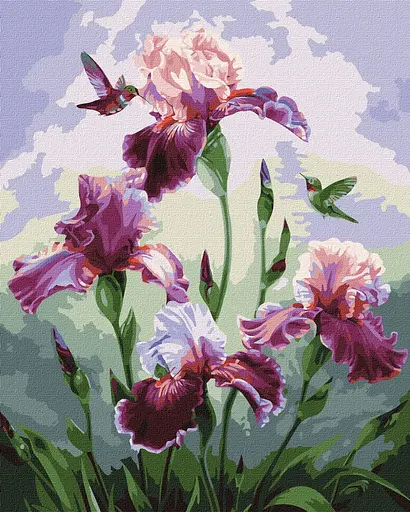 Набір для розпису по номерах. Букет "Пісня літа" 40х50см