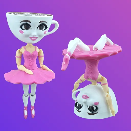 3D Іграшка Балерина Капучино, 13 см, рухлива - фото 2