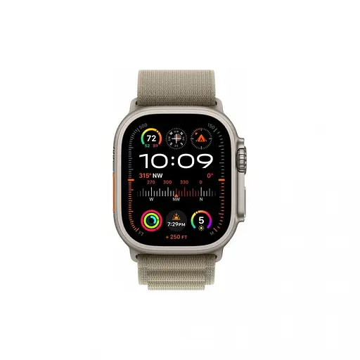 Смарт-часы Apple Watch Ultra 2 GPS + Cellular 49мм Titanium Case with Olive Alpine Loop - Small (MREX3/MRFH3) - фото 2