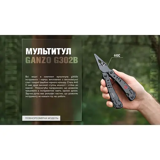 Мультитул Multi Tool Ganzo G302-В - фото 17