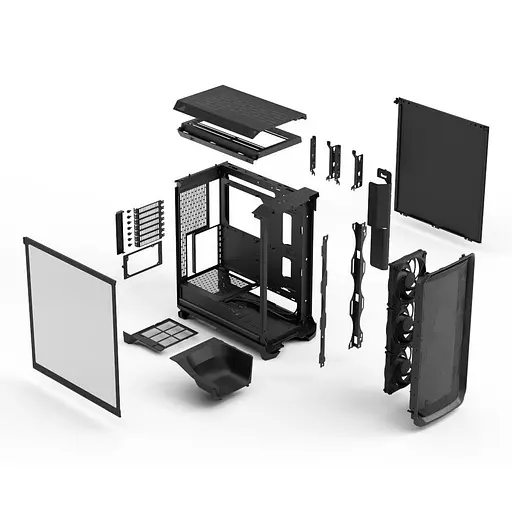 Корпус Fractal Design Meshify 3 из закаленного стекла без блока питания, черный (FD-C-MES3A-02) - фото 2